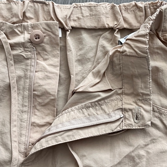 Madden NYC Juniors Taupe Lightweight Cargo Parachute Pants Size XXXL - Picture 10 of 16